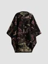 Etro Patterned Cape In Black
