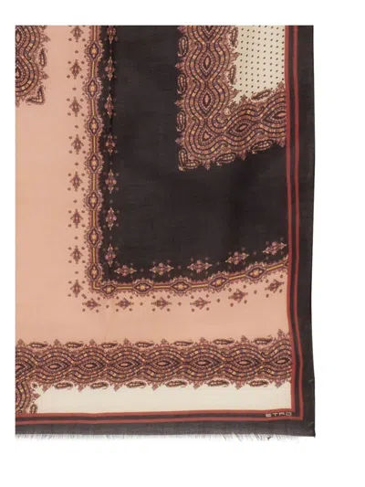 Etro Women's Scarf With Print | Size Uni | 1d067 In Multicolour