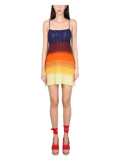 ETRO WOMEN'S SHADED WOOL MINI DRESS | SIZE 42 | 12829