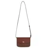 Etro Essential Canvas And Leather Small Bag In Brown