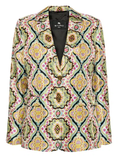 ETRO WOMEN'S SILK JACKET | SIZE 44 | WRCA001299SA1A1 COLOR X0810