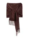Etro Women Silk Scarf With Paisley Print In Brown