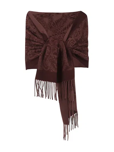 ETRO ETRO WOMEN SILK SCARF WITH PAISLEY PRINT