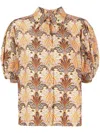 Etro Women Silk Shirt In Multi