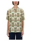 Etro Silk Shirt With Floral Print In Multicolour
