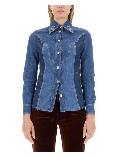 ETRO WOMEN'S SLIM FIT SHIRT