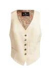 Etro Tailored Vest With Deep V-neckline And Lining