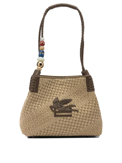 Etro Women Small "libra" Shoulder Bag In Brown