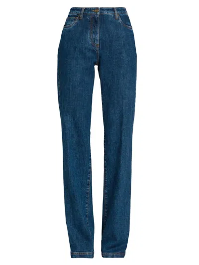 Etro Women's Straight-leg Jeans In Blue