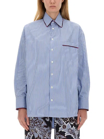 ETRO ETRO WOMEN STRIPED COTTON SHIRT