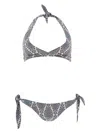 Etro Bikini With Paisley Print In Blue
