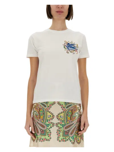 ETRO WOMEN'S T-SHIRT WITH LOGO
