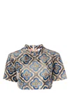 Etro Women's Top Cropped | Size 40 | 11778 In Multicolour