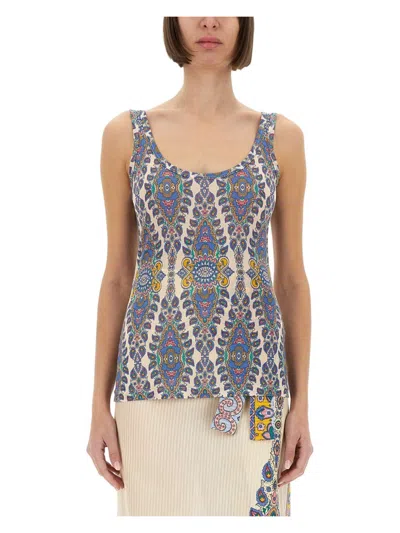 ETRO WOMEN'S TOP WITH PRINT TOP | SIZE 42 | WRJA0102