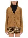 Etro Women's V-neck Cardigan In Beige