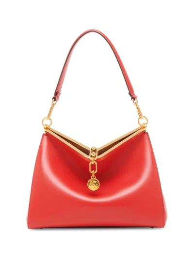 Etro Large Vela Shoulder Bag In Red