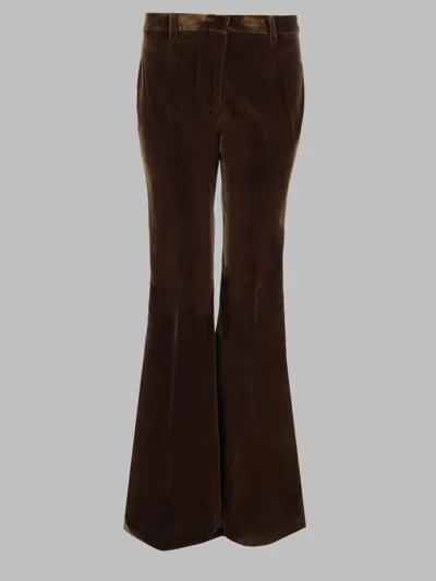 Etro Women's Velvet Flared Pants In Multicolour