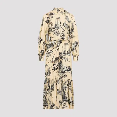 Etro Women's Viscose Midi Dress In Multi