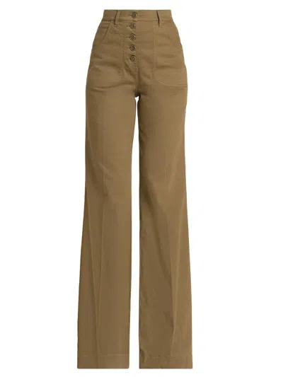 Etro Women's Wide-leg Jeans In Brown