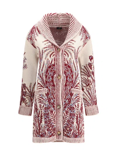 ETRO ETRO WOMEN WOOL AND COTTON MAXI CARDIGAN