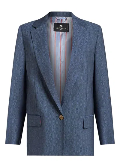 ETRO WOMEN'S WOOL BLAZER