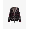 Etro Fringed Oversized Cardigan In Patterened