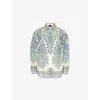Etro Paisley Cotton And Silk Shirt In Print On White Base