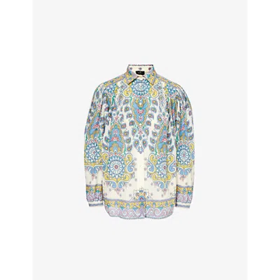 Etro Paisley-print Shirt In White
