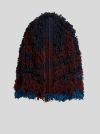 Etro , Wool- And Alpaca-blend Fur-stitch Jacket, Woman, Size 48 In Burgundy
