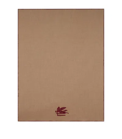 Etro Wool Alisso Throw In Brown