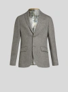 Etro Single-breasted Wool Blazer In Grey