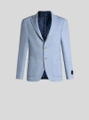 Etro Men's Cashmere-blend Jersey Sport Coat In Light Blue