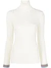 Etro Wool And Cashmere Blend Turtleneck Sweater In White