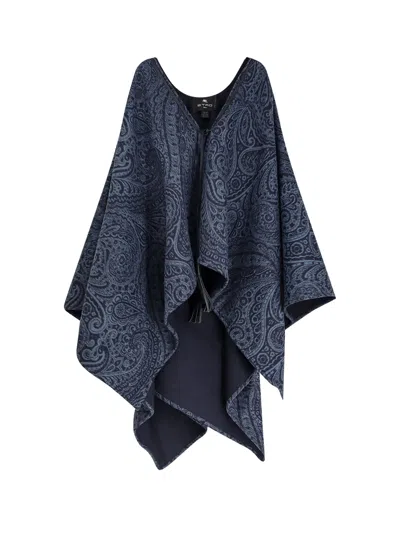 ETRO WOOL AND CASHMERE CAPE