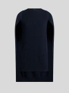 Etro Logo-embroidered Cape Jacket In Navy Blue