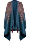 Etro Wool & Cashmere Jacquard Cape