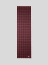 Etro , Wool And Cashmere Scarf With Check Motif, Man, Burgundy In Burgundy