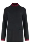 Etro Wool And Cashmere Sweater In Gray