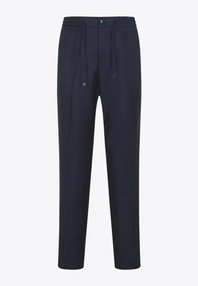 ETRO WOOL AND LINEN TAILORED PANTS