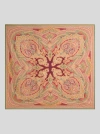 Etro , Wool And Silk Shawl With Placed Print, Woman, Burgundy In Burgundy