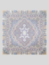 Etro , Wool And Silk Shawl With Placed Print, Woman, Light Blue In Multi