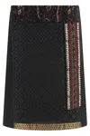 Etro Wool And Silk Skirt In Multi