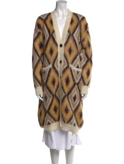 Pre-owned Etro Wool Animal Print Sweater W/ Tags In Neutral