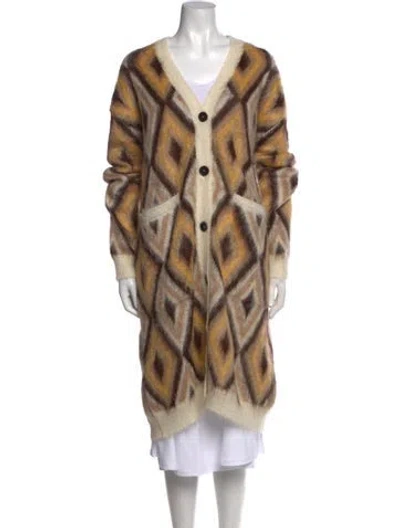 Pre-owned Etro Wool Animal Print Sweater W/ Tags In Neutral