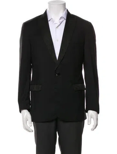 Pre-owned Etro Wool Beaded Accents Blazer In Black