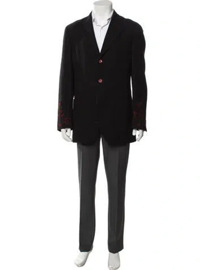 Pre-owned Etro Wool Blazer In Black