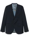 Etro Wool Blazer In Blue