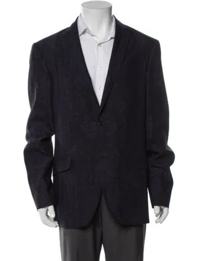 Pre-owned Etro Wool Blazer In Blue