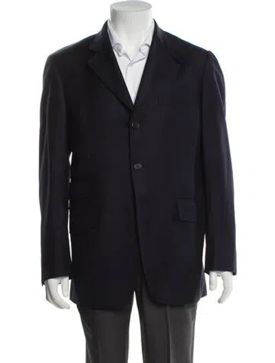 Pre-owned Etro Wool Blazer In Blue