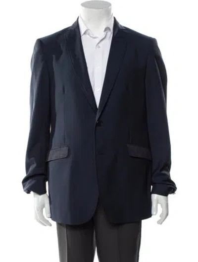 Pre-owned Etro Wool Blazer In Blue